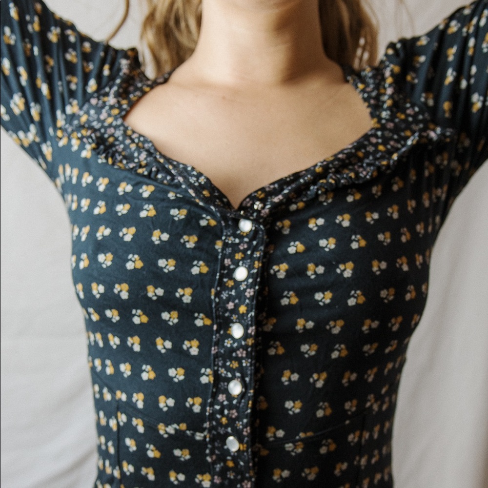 Black Free People Corset Top